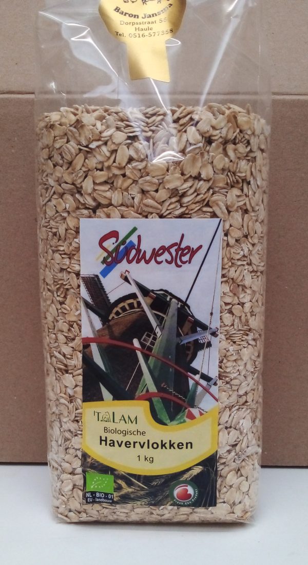 Havervlokken Bio 't Lam 1 kg.