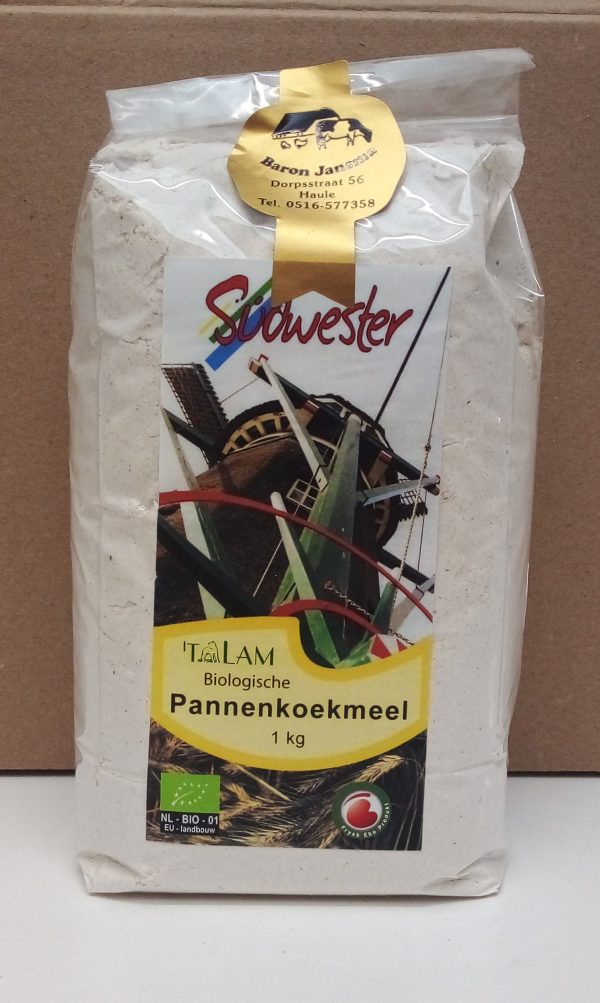Pannenkoekmeel Bio 't Lam 1 kg.