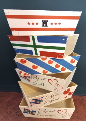 Houten bakje Drenthe 29x19x9cm