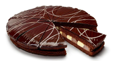 Duo chocolate cake 1100gr