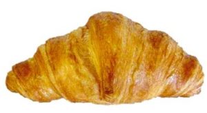 Rechte roombotercroissant 120x55 gr.