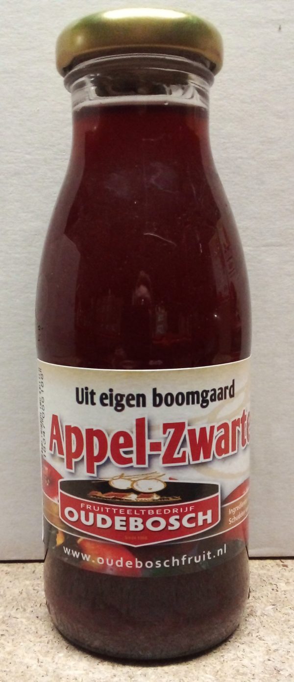 Fruitsap 100% appel-zwartebes 0,25 ltr.