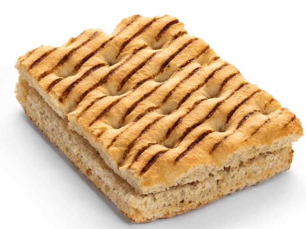 Focaccia white pre-grill/slice 64x100