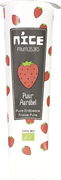 Fruitijs knijp puur aarbei BIO 28x60 ml.
