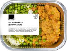 Rode linzen dahl met rijst BIO 1x450 gr.