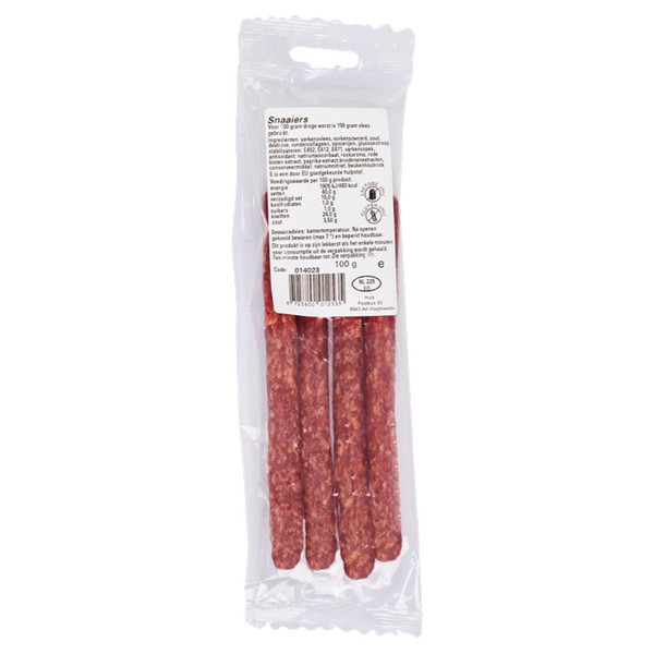 Snaaiers(worstjes) Huls 4x25gr.