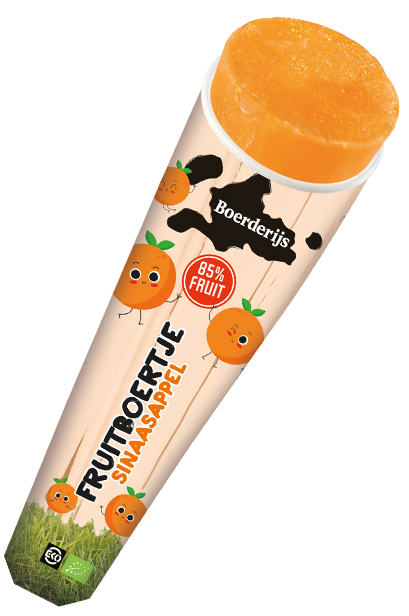 Bio Fruitboertje sinaasappel 24x70 ml.