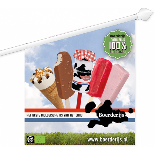 Boerderijs Vlag met houder