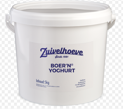 Zuivelhoeve volle yoghurt emmer 5 ltr.