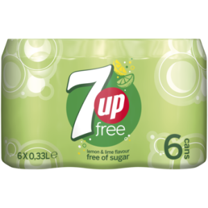 * Seven-up blikje 24x0,33 ltr.