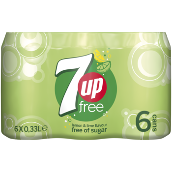 * Seven-up blikje 24x0,33 ltr.