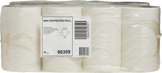 Neutral mini-roll wit  11x11 stuks