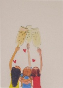Postkaart proost happy  10x1 stuks