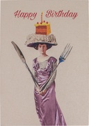 Postkaart happy birthday  10x1 stuks