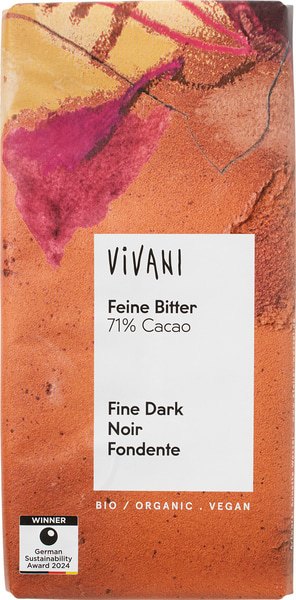 Chocolate bar fine dark 71% BIO 12x80 gr