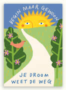 Kaart begin je droom  10x1 stuks