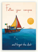 Kaart follow your compass  10x1 stuks