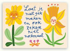Kaart laat je niet gek maken  10x1 stuks