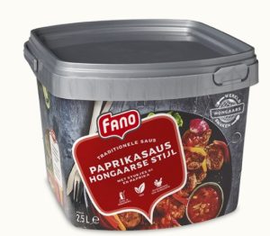 * Paprikasaus Fano 2,5 ltr.