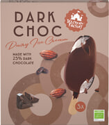 Roomijs dark choc 3-pack BIO 8x3 stuks