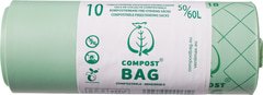 Afvalzak composteerbaar 60L  12x60 ltr.
