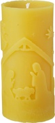 Bijenwaskaars kerst ornament 6x1 stuks