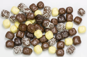Chocolade kokosblokjes 200gr.