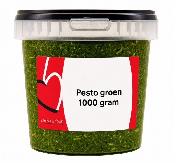 Pesto Groen 1 kg. Harte Foods.