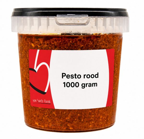 Pesto Rood 1 kg. Harte Foods.