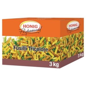 Fusilli tricolore Honig 3 kg.