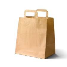 Draagtas papier kraft 27+17x29 350 st.