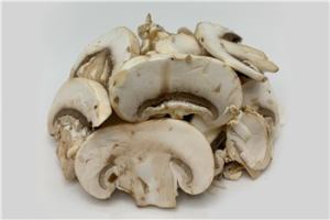 Champignons gesneden 4mm.  1 kg.