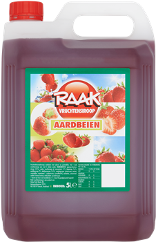 Limonadesiroop Aardbei Raak 5 ltr.
