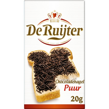 Chocolade hagel puur De Ruyter 120x20 gr