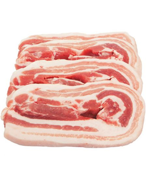 Speklap varkens ±100gr. p/kg.