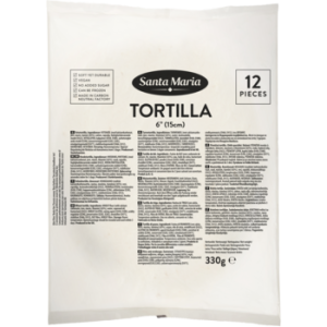 Wraps Tortilla mini 15 cm. 12x12 st.
