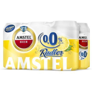 Amstel radler 0% blik 24x33cl.