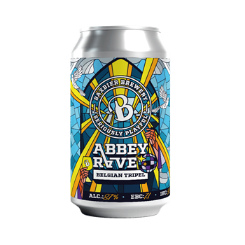 Bier Abbey rave Baxbier blik 12x0.33cl