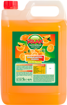 Limonadesiroop Sinaasappel Raak 5 ltr.