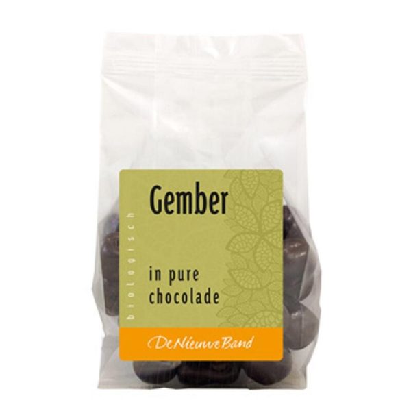 Gember geconfijt choco BIO 10x175gr.