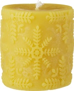 Bijenwaskaars kerstster  6x1 stuks