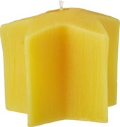 Bijenwaskaars ster  6x1 stuks