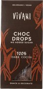 Chocolade drops 100% cacao BIO 8x100 gr.