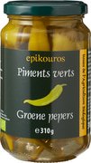 Groene pepperoni in pekel BIO 6x310 gr.