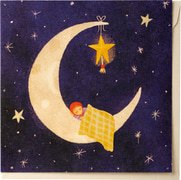 Kaart baby maan nacht  10x1 stuks