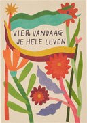 Kaart vier vandaag  10x1 stuks