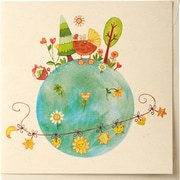 Kaart wereldbol kinderwagen  10x1 stuks