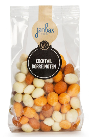 Borrelnoten Cocktail cellofaan 12x125gr